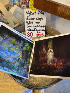 Postcards at Sankt Olofs holy well