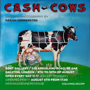 Cash Cows exhibition 8-18 August, London Hackney, all the info
